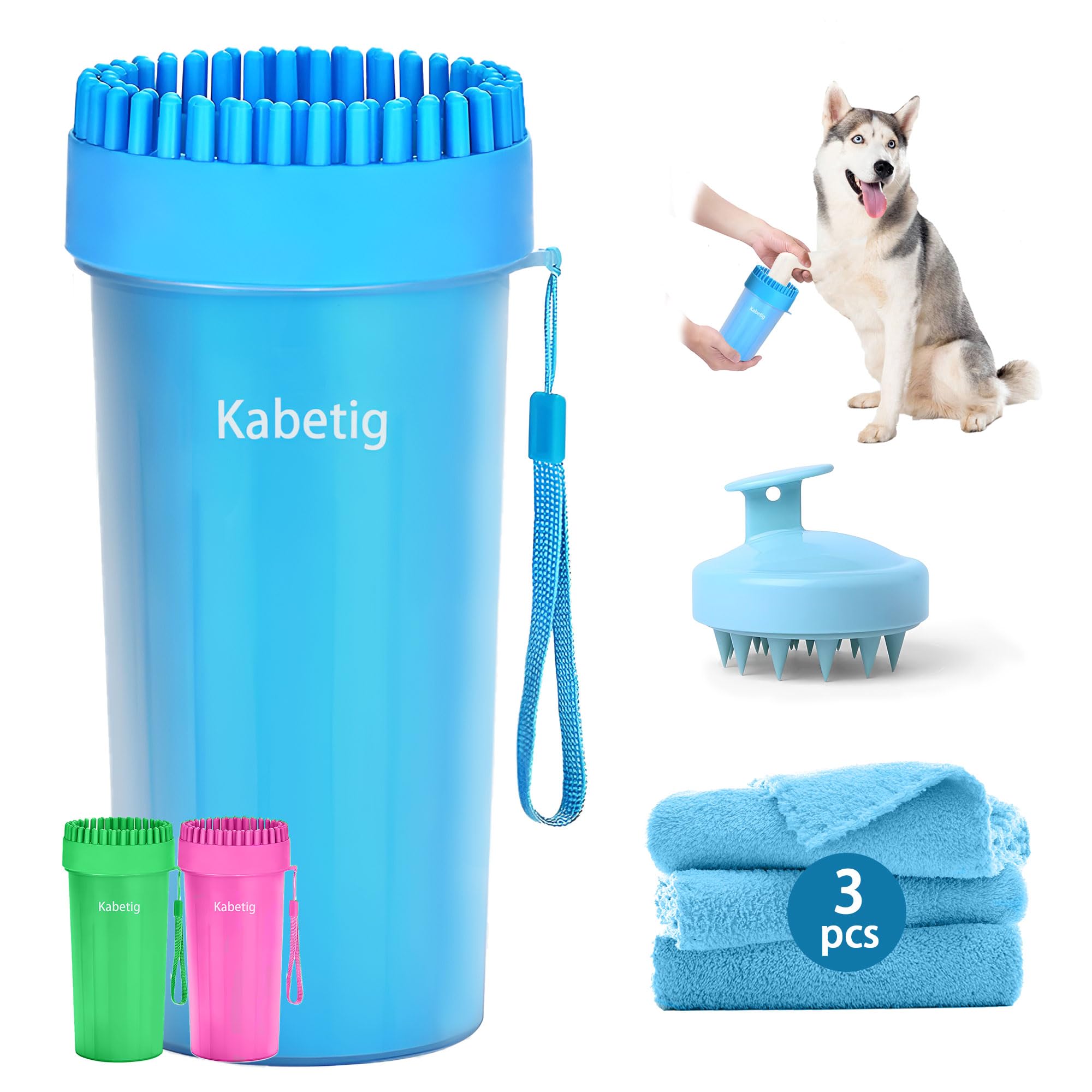 Amazon.com: Dog Paw Cleaner Cup with Detachable Top Brush for
